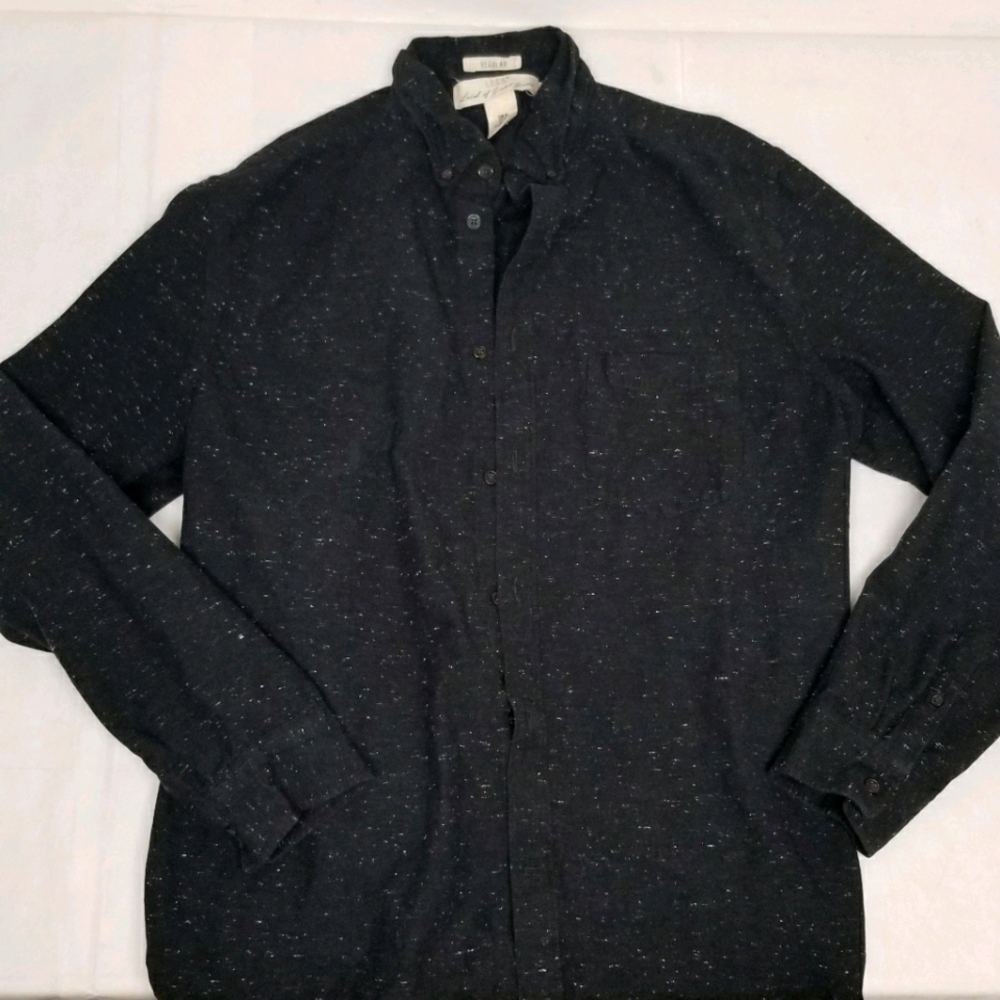 L.O.G.G Men's Casual Button Down Long Sleeve Size XL Regular fit Cotton